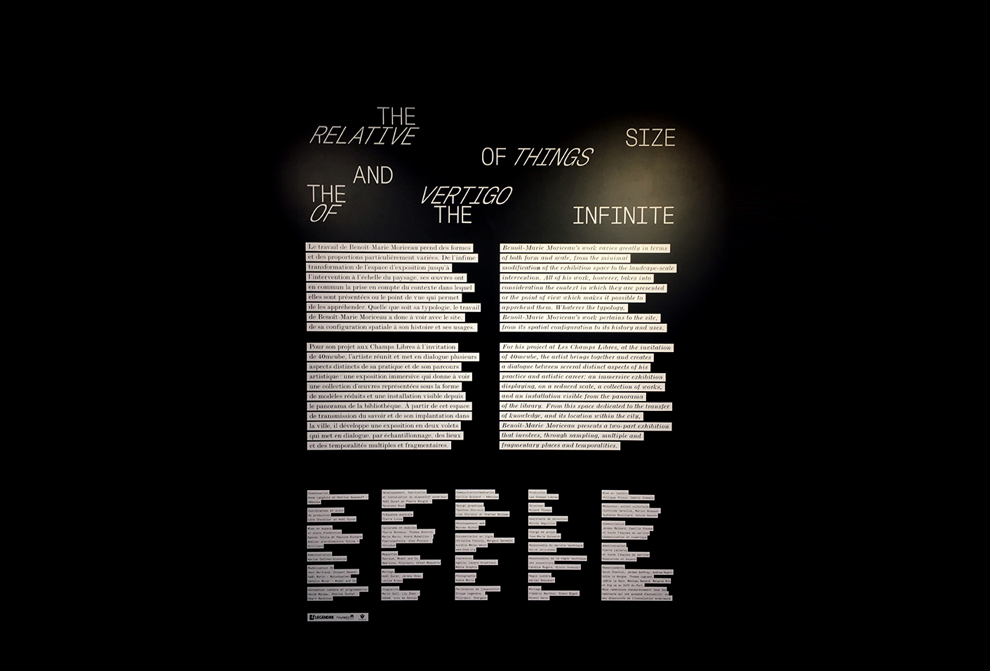 The Relative Size of Things and the Vertigo of the Infinite — Lisa Sturacci Graphiste