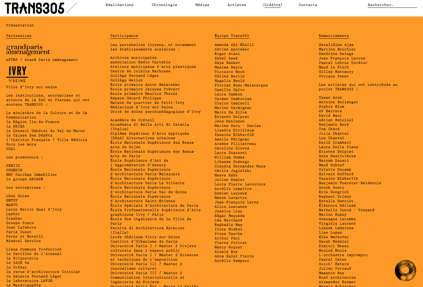 Trans305 website — Lisa Sturacci Graphiste