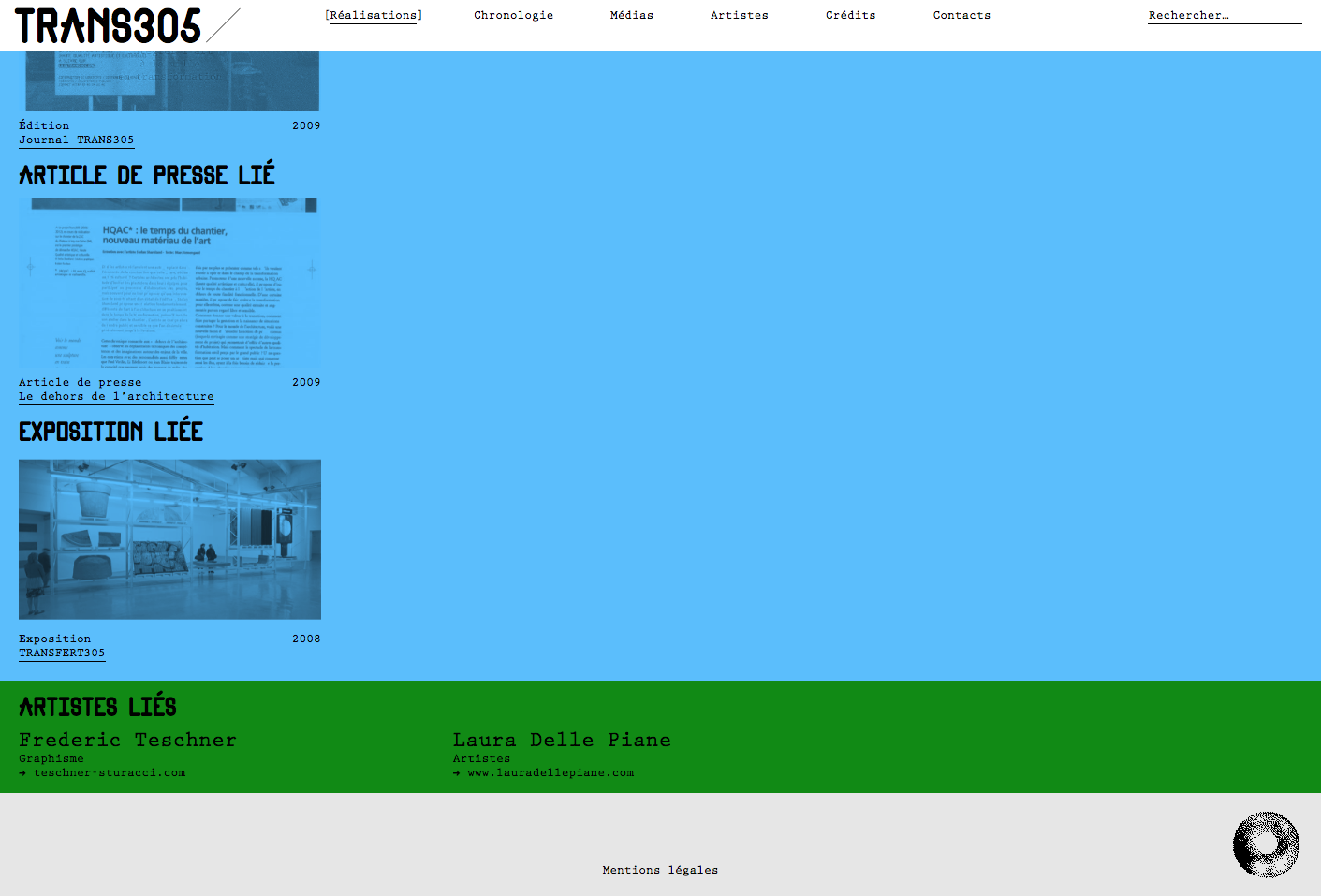 Trans305 website — Lisa Sturacci Graphiste