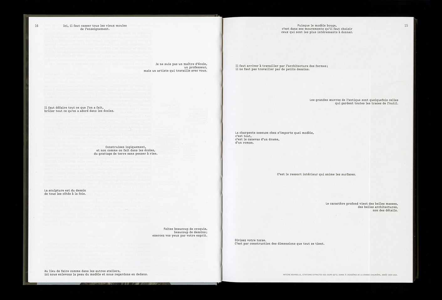 Transmission/Transgression. Maîtres et élèves dans l’atelier: Rodin, Bourdelle, Giacometti, Richier… — Lisa Sturacci Graphiste