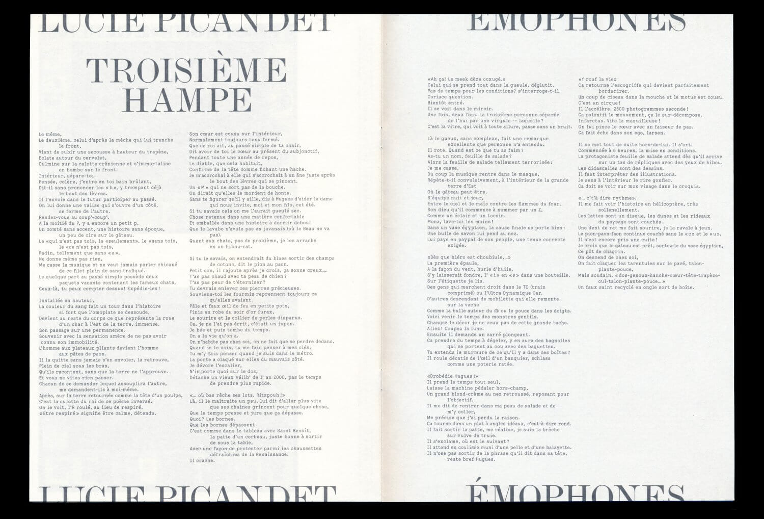 Lucie Picandet: Émophones — Lisa Sturacci Graphiste
