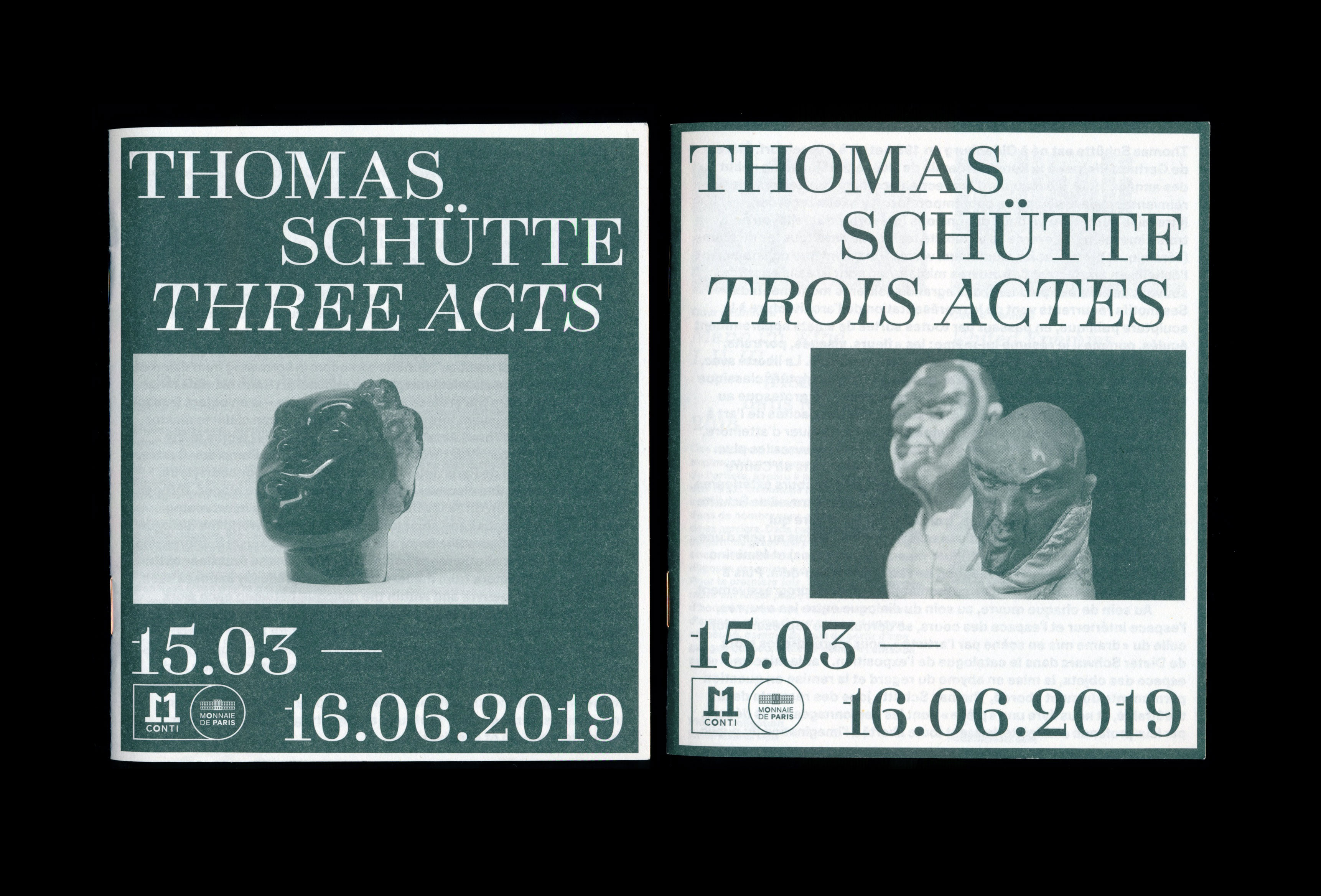 Thomas Schütte, Monnaie de Paris (booklet) — Lisa Sturacci Graphiste