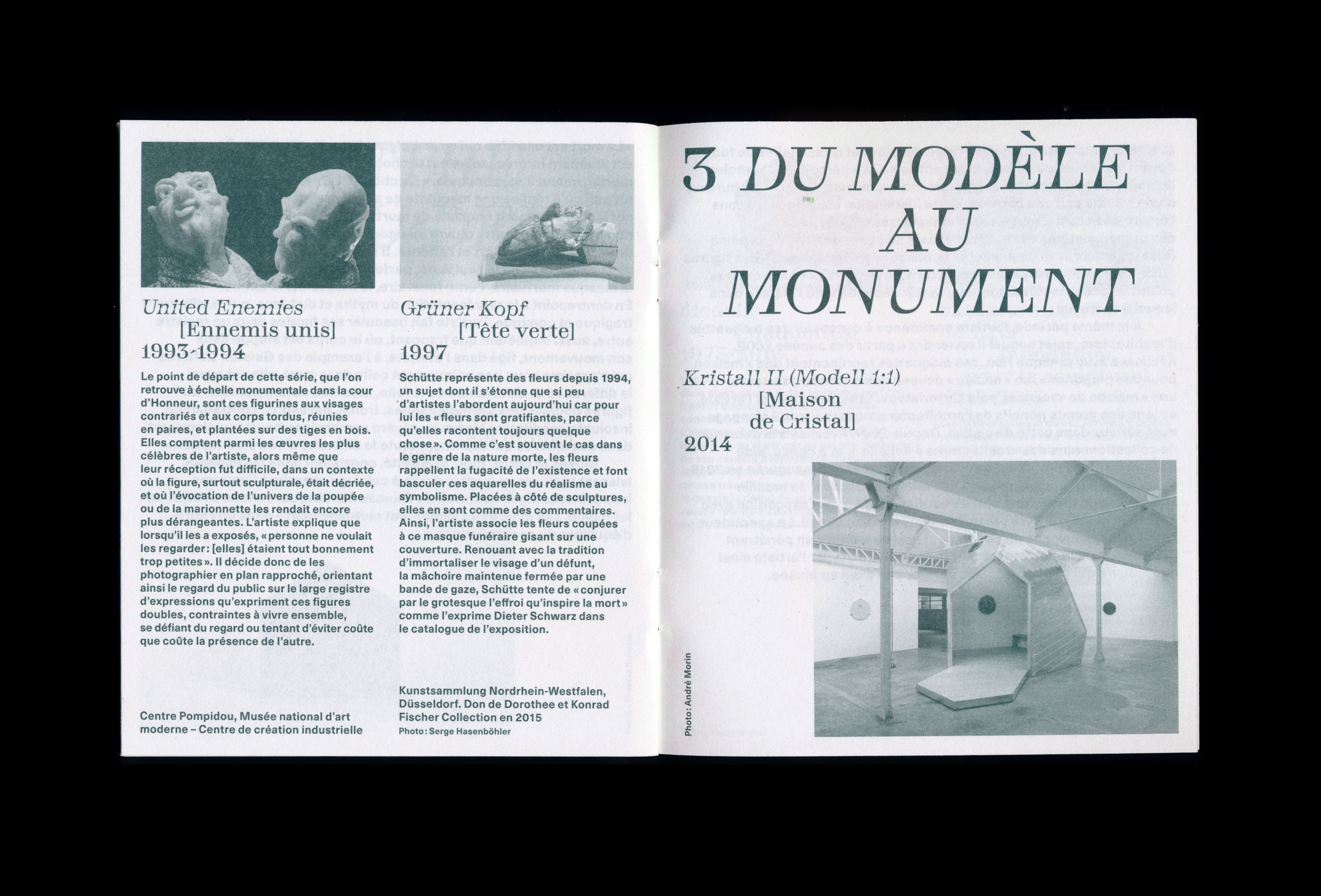 Thomas Schütte, Monnaie de Paris (booklet) — Lisa Sturacci Graphiste