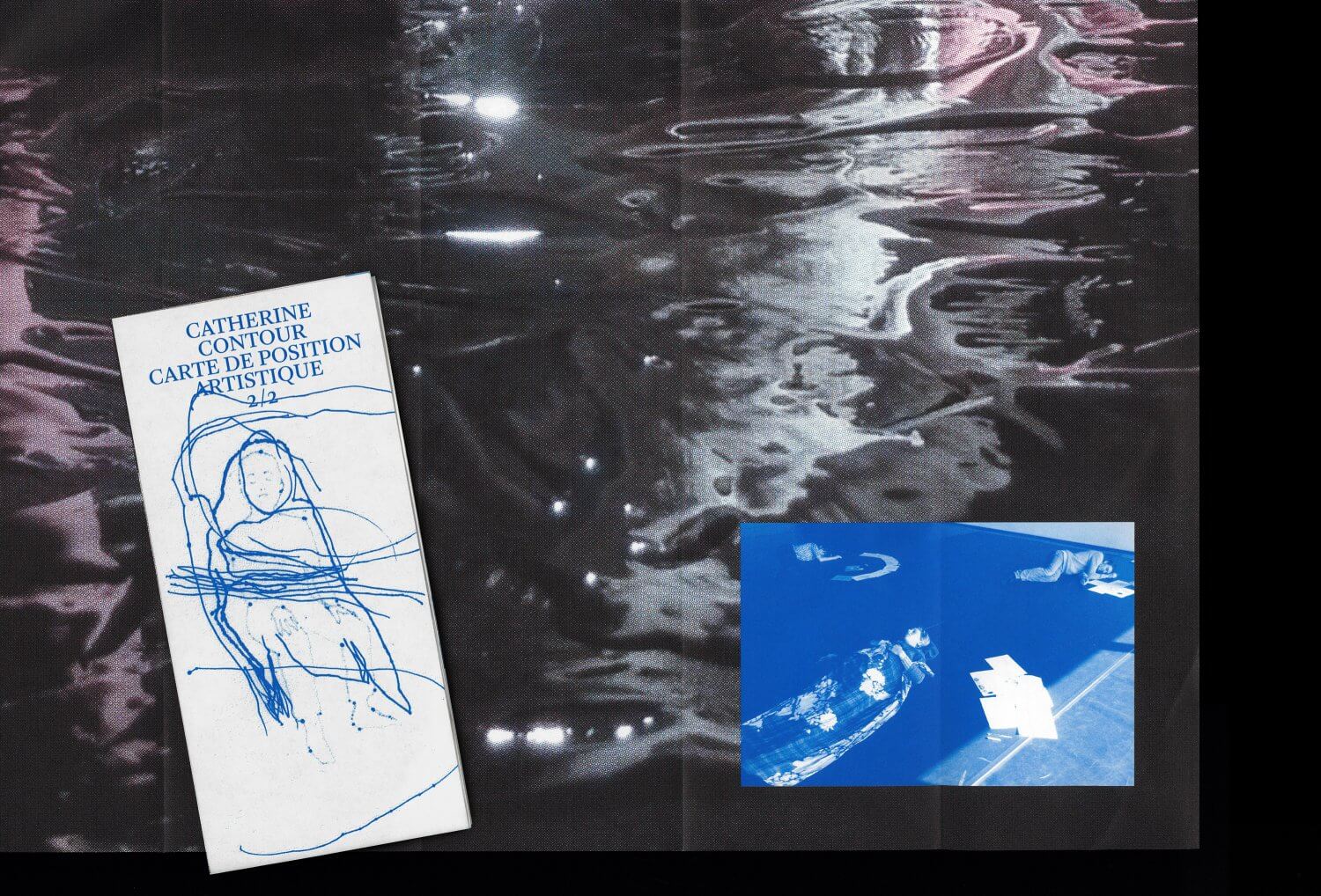 Catherine Contour: carte de position artistique 1 & 2 — Lisa Sturacci Graphiste