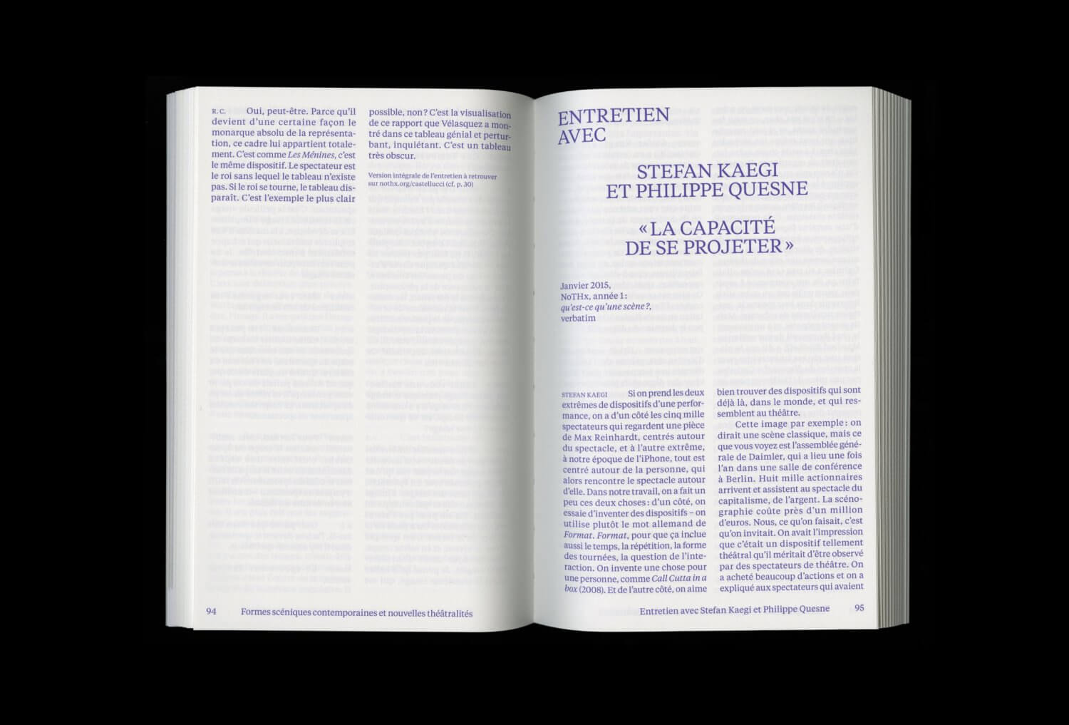 Le Cinquième Mur. Formes scéniques contemporaines et nouvelles théâtralités — Lisa Sturacci Graphiste