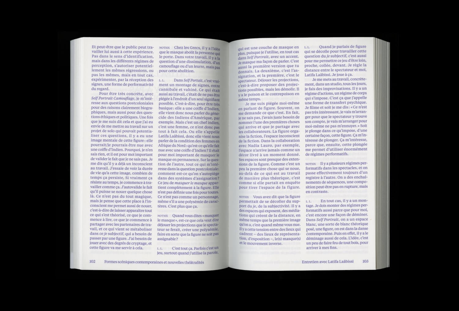 Le Cinquième Mur. Formes scéniques contemporaines et nouvelles théâtralités — Lisa Sturacci Graphiste