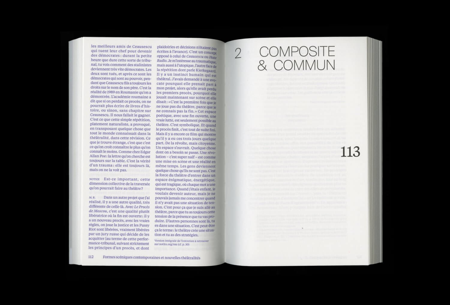 Le Cinquième Mur. Formes scéniques contemporaines et nouvelles théâtralités — Lisa Sturacci Graphiste