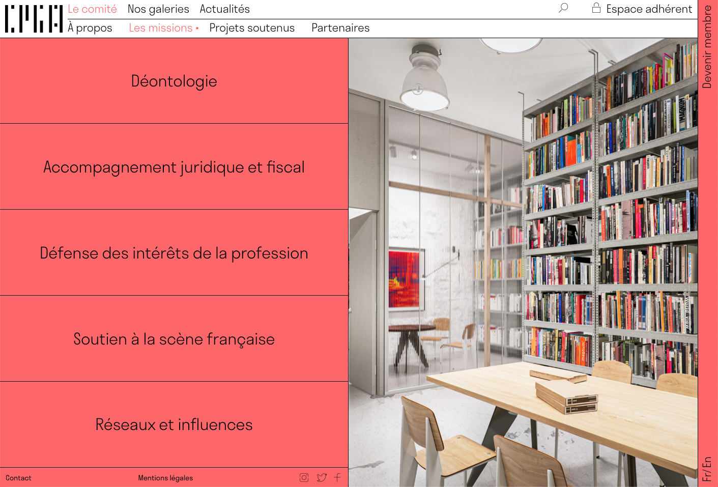 Comité professionnel des galeries d’art — Lisa Sturacci Graphiste