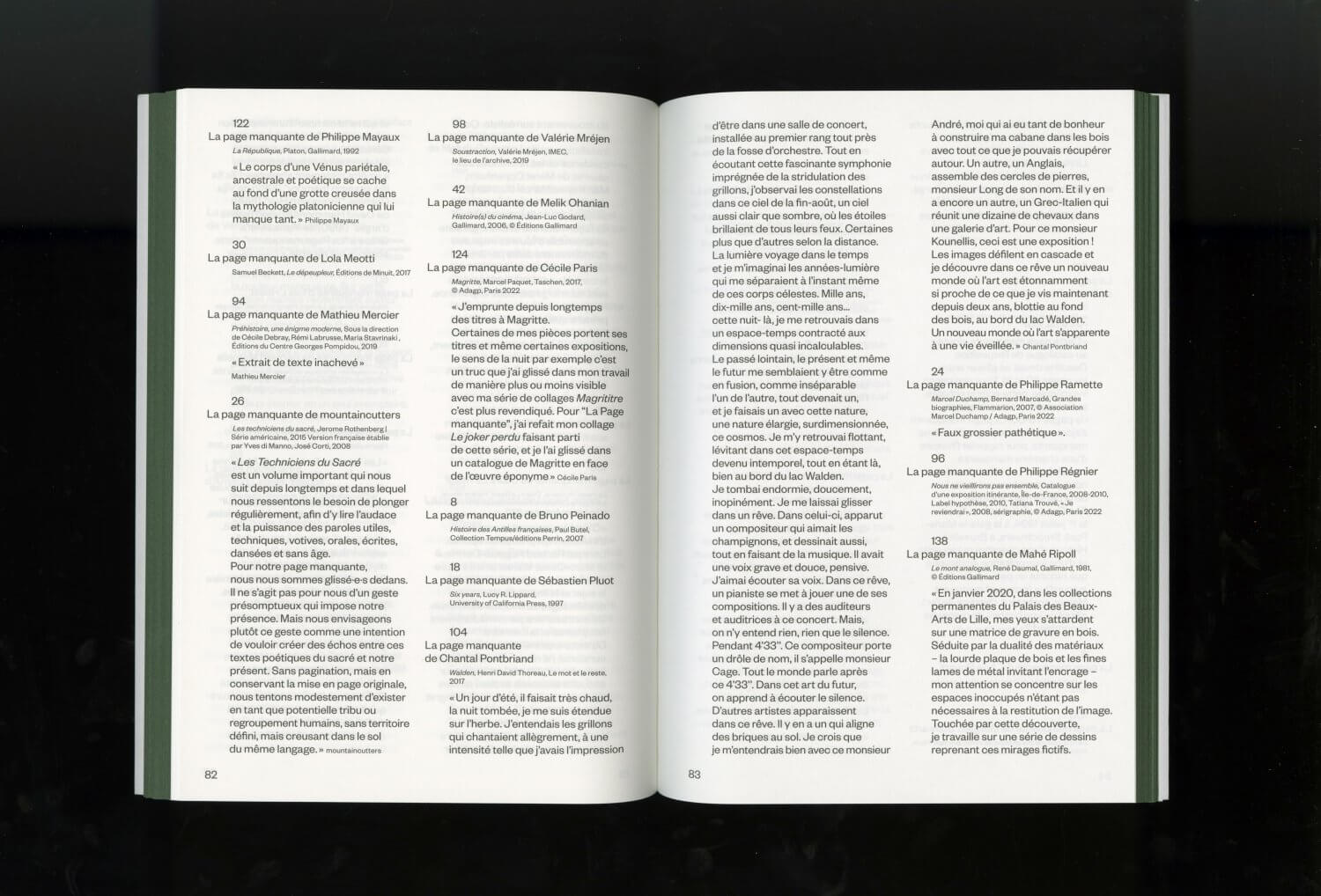 La Page manquante (Renaud Auguste-Dormeuil) — Lisa Sturacci Graphiste