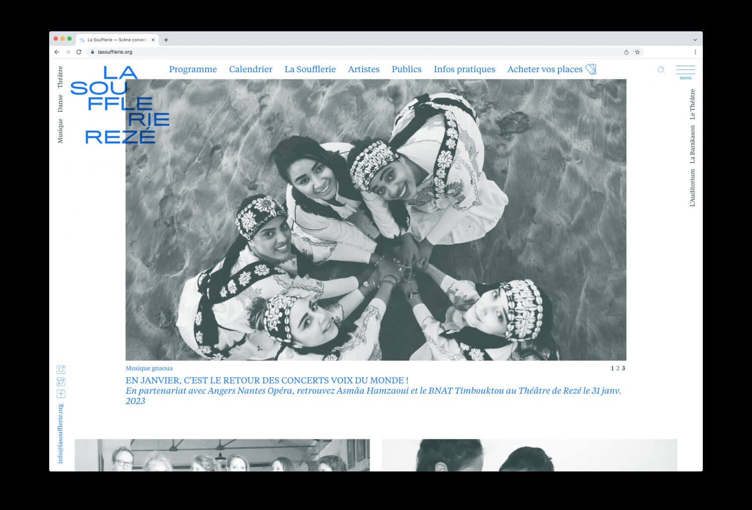 La Soufflerie, website — Lisa Sturacci Graphiste