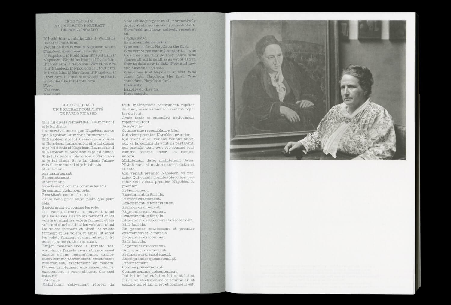 Pablo Picasso et Gertrude Stein. L’invention du langage — Lisa Sturacci Graphiste