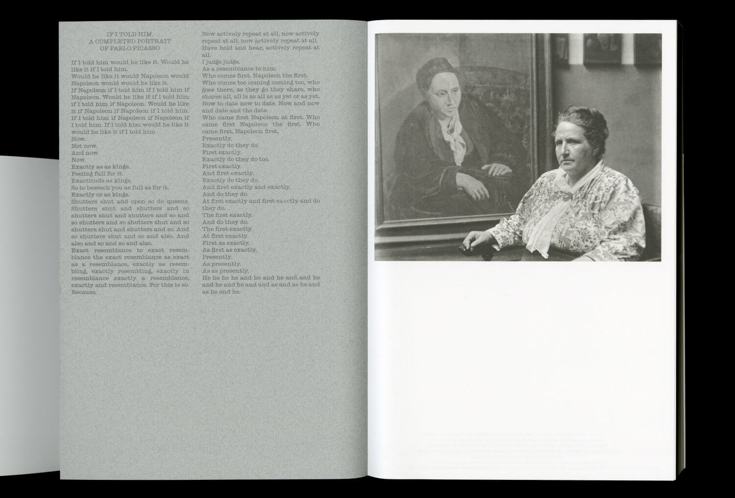 Pablo Picasso et Gertrude Stein. L’invention du langage — Lisa Sturacci Graphiste