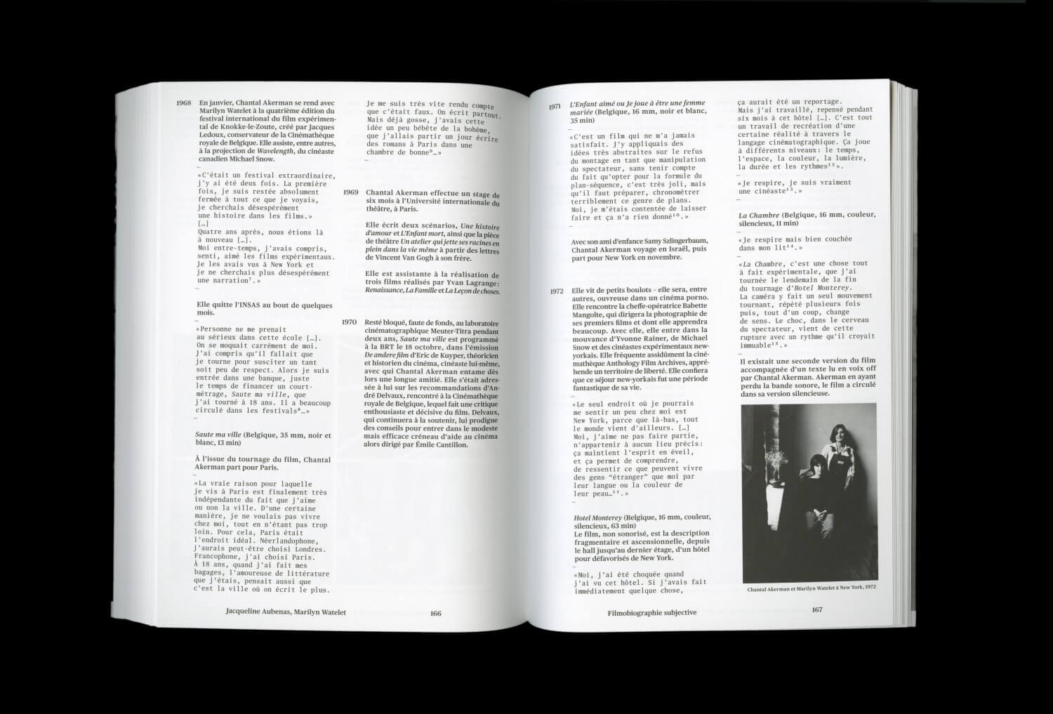Chantal Akerman. Travelling — Lisa Sturacci Graphiste