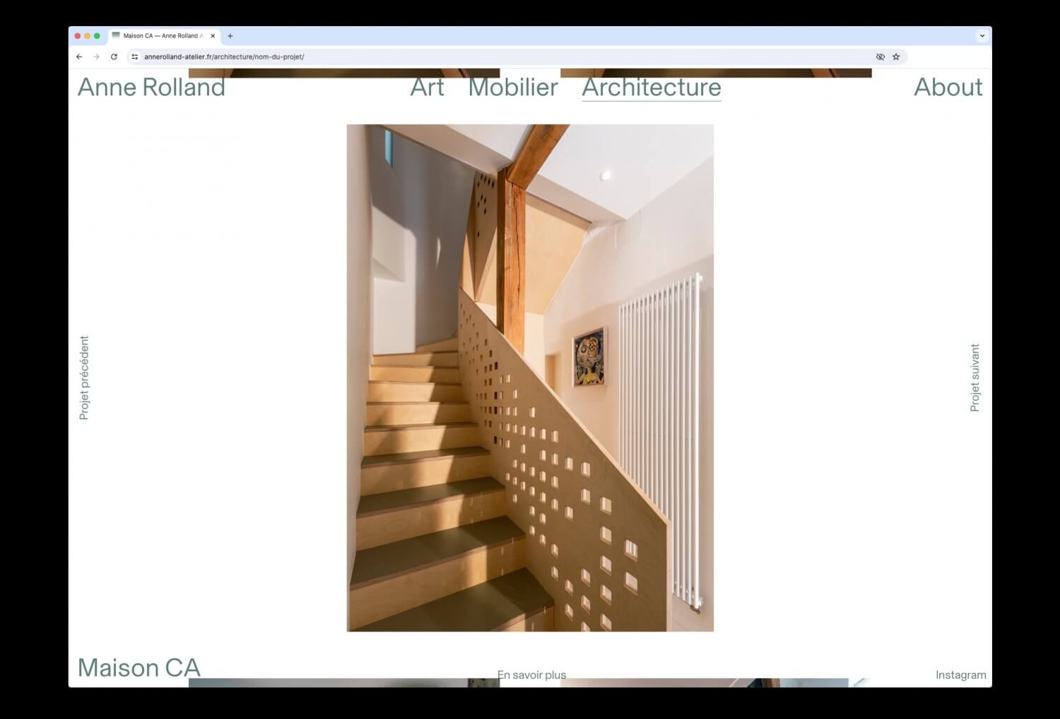 Anne Rolland, art & architecture — Lisa Sturacci Graphiste