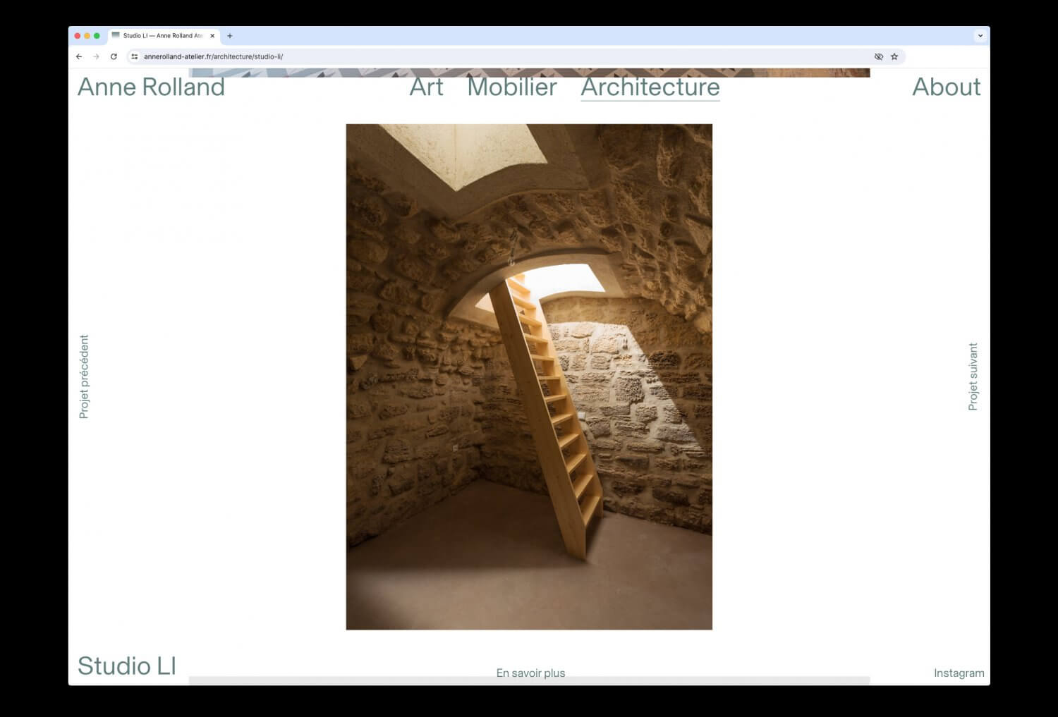 Anne Rolland, art & architecture — Lisa Sturacci Graphiste