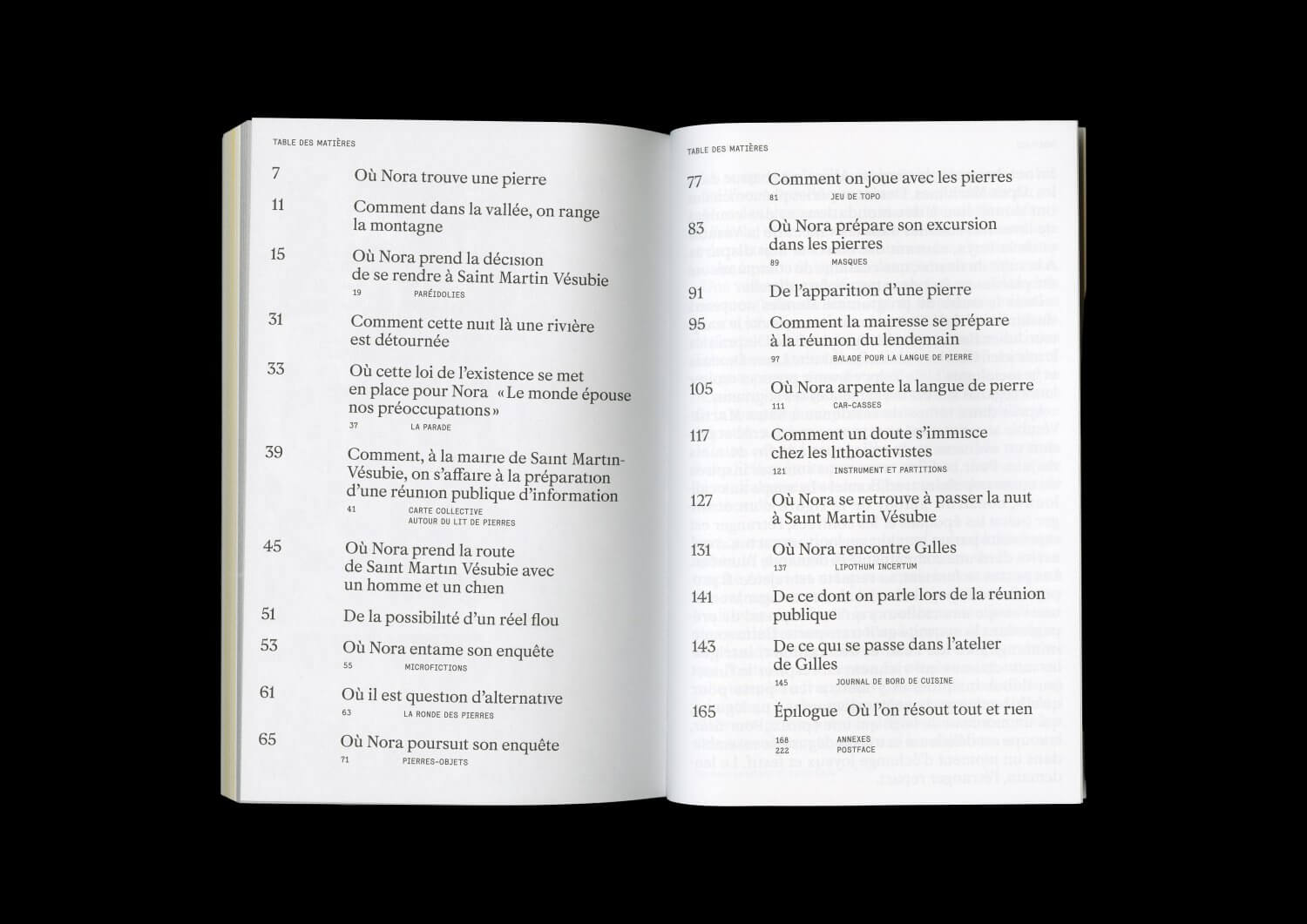 Ce que disent les pierres — Lisa Sturacci Graphiste