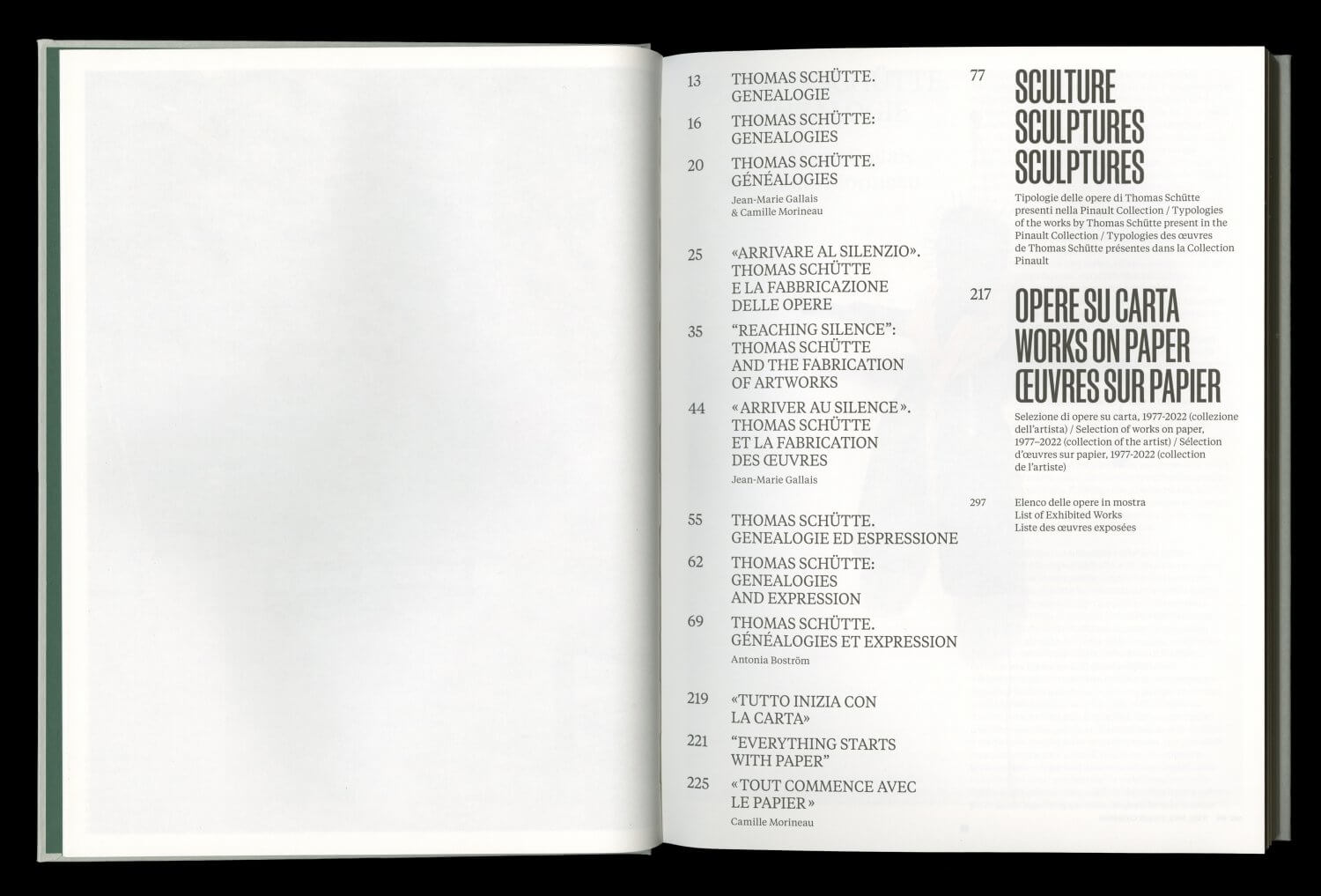 Thomas Schütte. Genealogies — Lisa Sturacci Graphiste