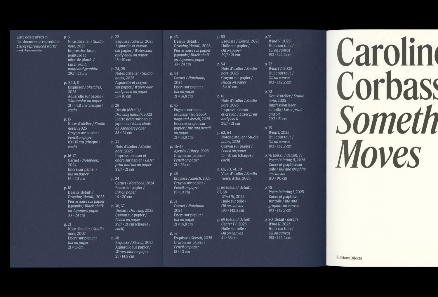 Caroline Corbasson. Something Moves — Lisa Sturacci Graphiste
