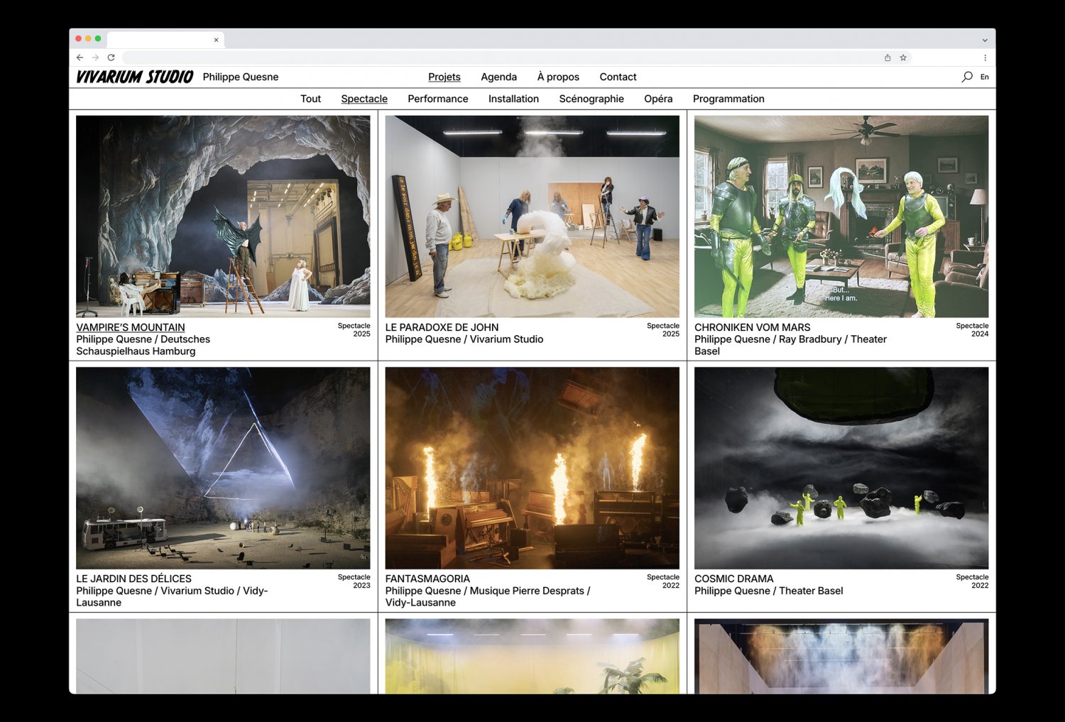 Vivarium Studio’s website — Lisa Sturacci Graphiste