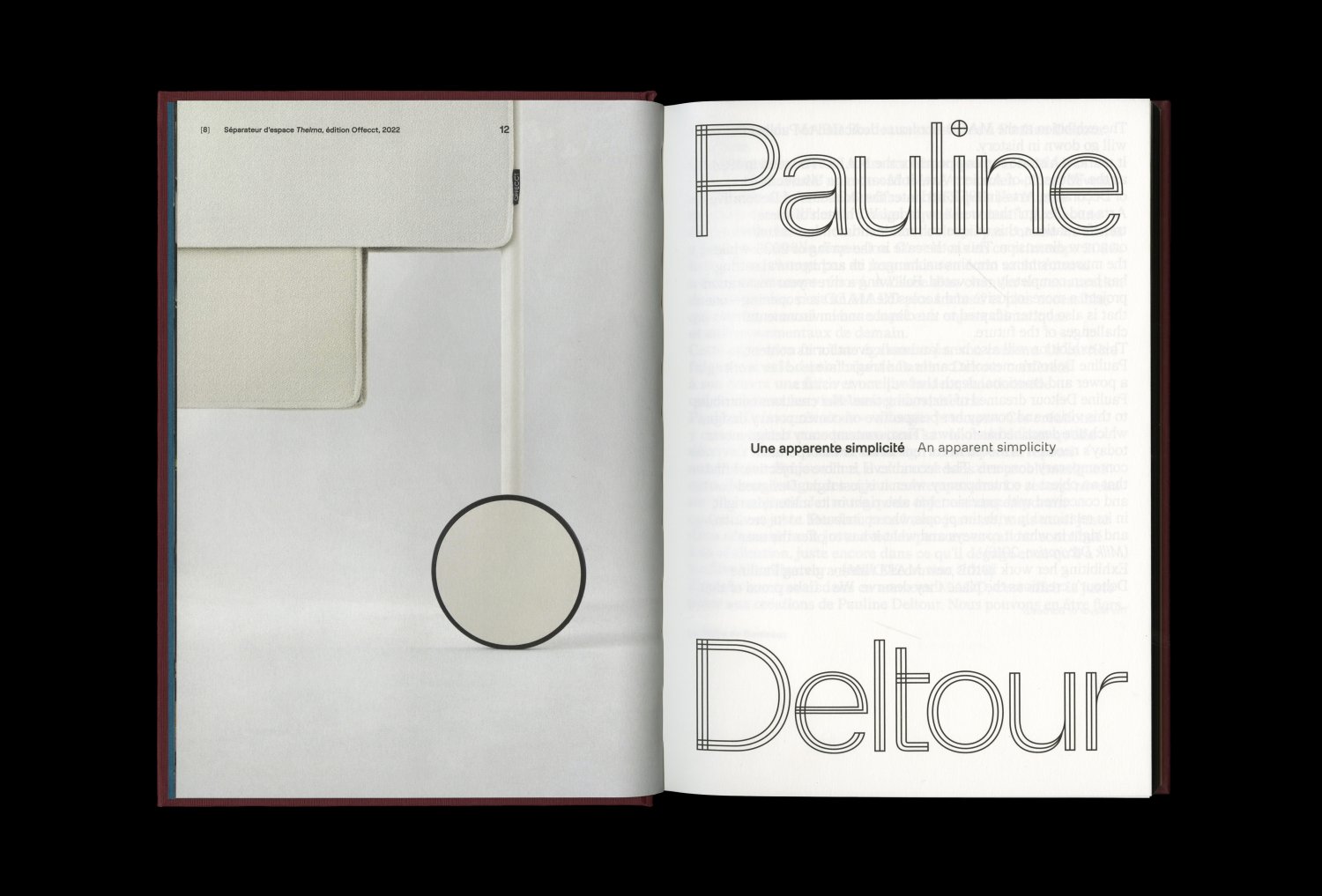 Pauline Deltour. Une apparente simplicité — Lisa Sturacci Graphiste